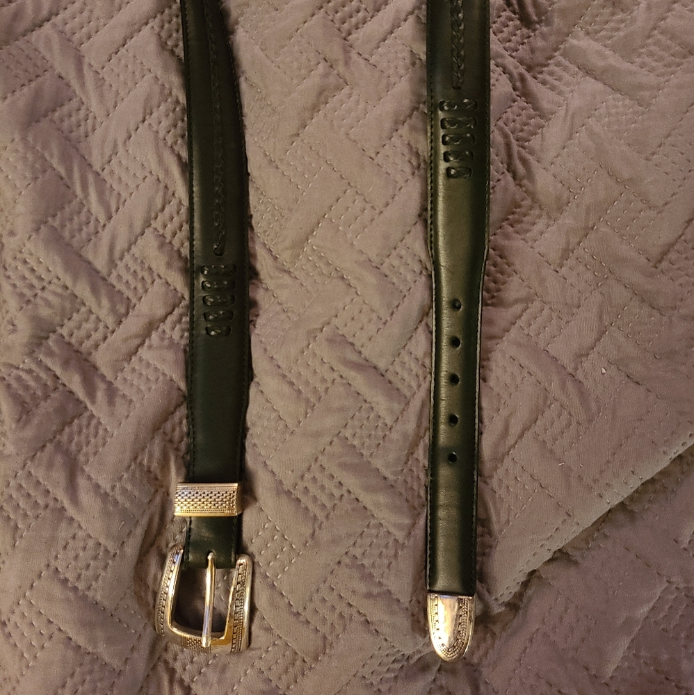 Men's handmade leather belt